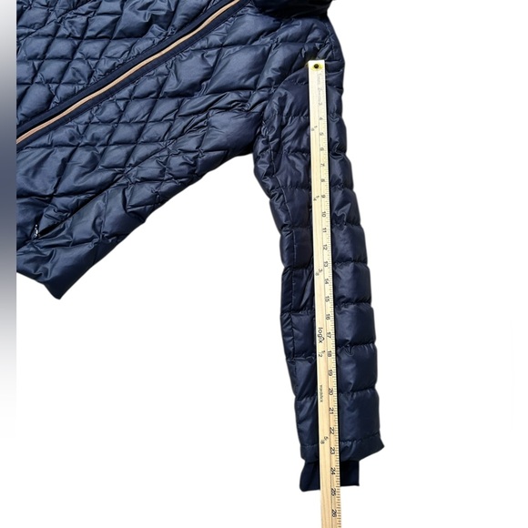 Athleta RESPONSIBLE DOWN JACKET Navy Puffer Jacket, Size Small P - Picture 9 of 10